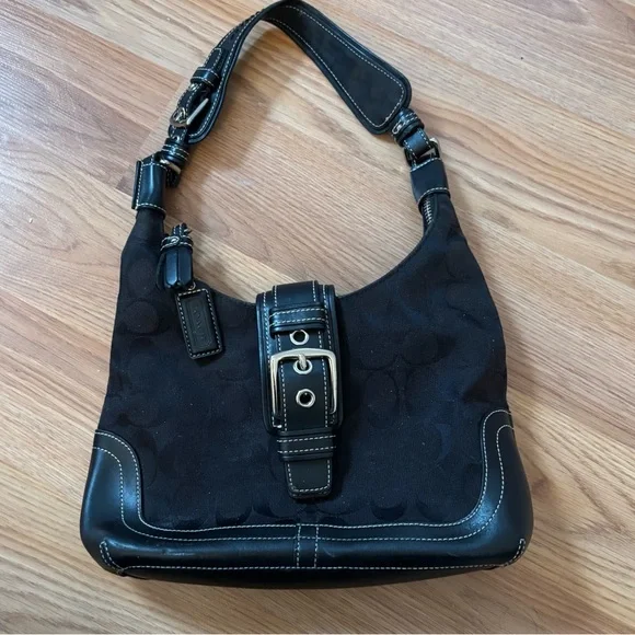 VINTAGE Coach 6823 Black Signature C Soho Shoulder Bag - Picture 2 of 10